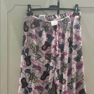 Pink and Gray Casual Pajama Set